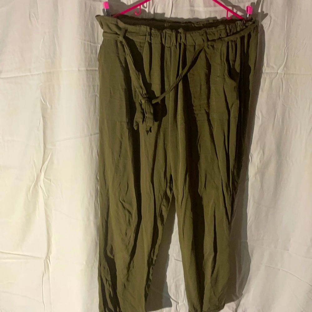 Olive green dress pants
